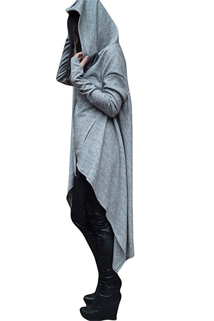 Long embroidered cloak hooded sweater - Better Life