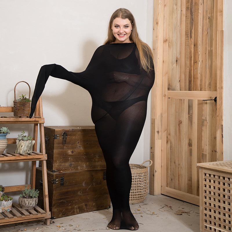 Women Striped Pantyhose Plus Size High Waist Anti-hook Black Tights Warm Seamless Tights Of Large Sizes - Better Life