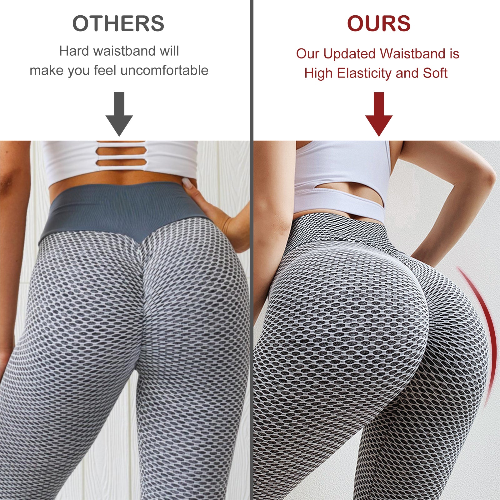 TIK Tok Leggings Women Butt Lifting Workout Tights Plus Size Sports High Waist Yoga Pants - Better Life