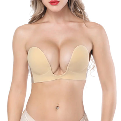 Invisible evening bra strapless bra for wedding dress adhesive self-adhesive