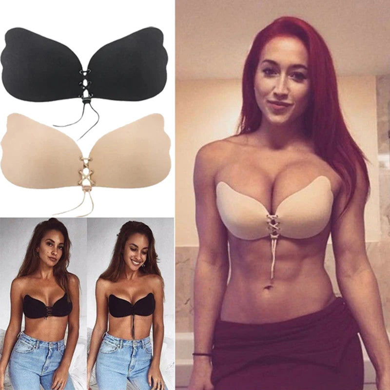 Invisible Strapless Adhesive Stick Bra Strapless Push Up Bras Women Sexy Backless
