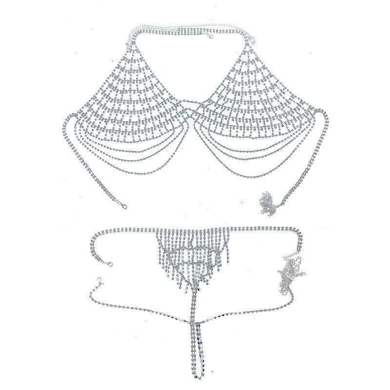 Rhinestone Sexy Lingerie Suit Body Chain - Better Life